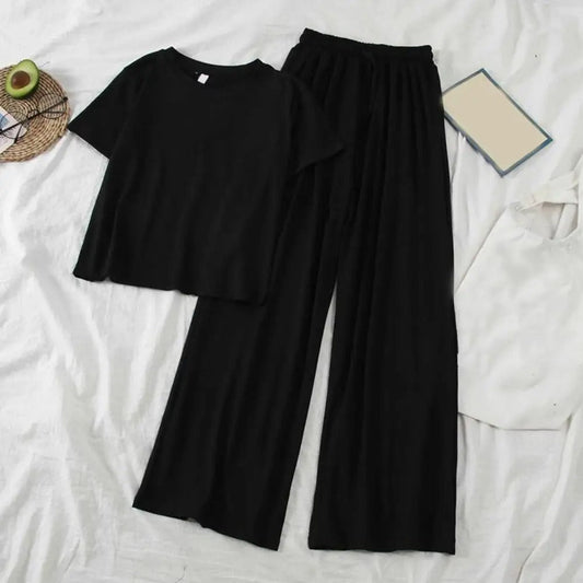 LP and MW pants | with round neckline