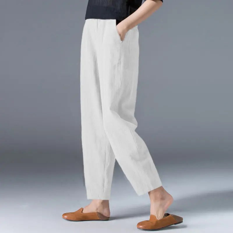 Marlele - Fashion women's cotton and hemp bloomer pants