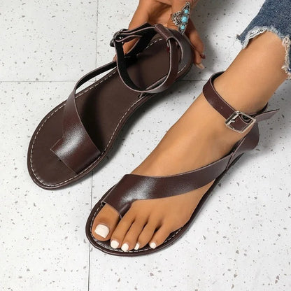 LP | Sandals with toe ring and ankle strap
