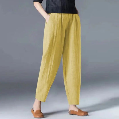 Marlele - Fashion women's cotton and hemp bloomer pants