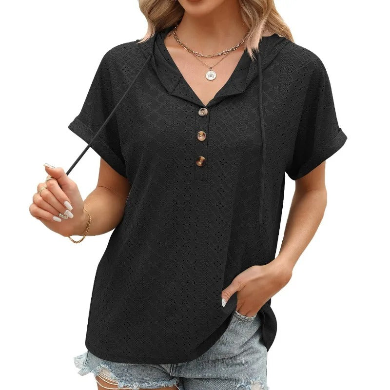 LP | casual blouse with v-neck