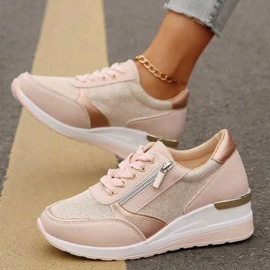 LP | Metallic sneakers with zipper