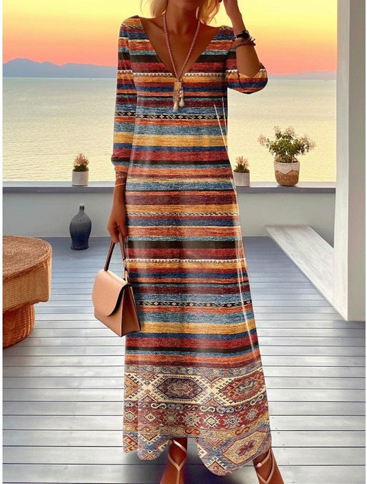 LP | special-dress-printed-long-sleeved