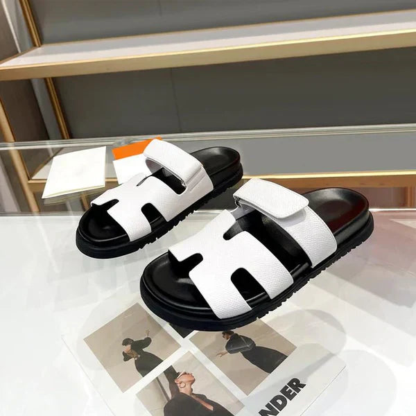 Luxury leather slippers for ladies | Comfort and style