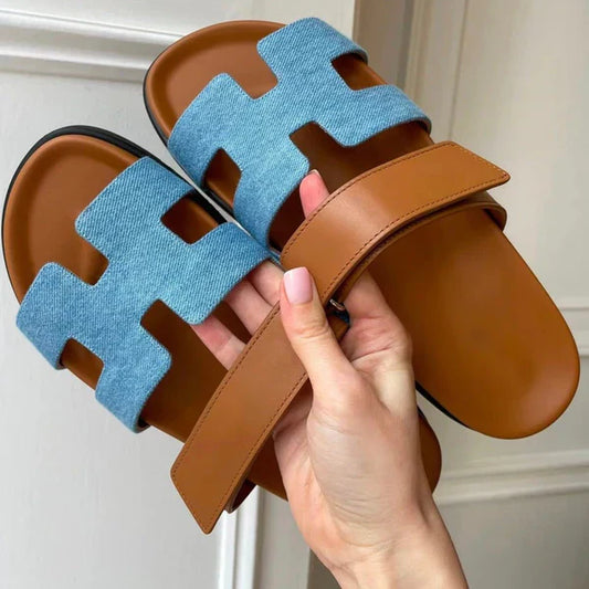 Luxury leather slippers for ladies | Comfort and style