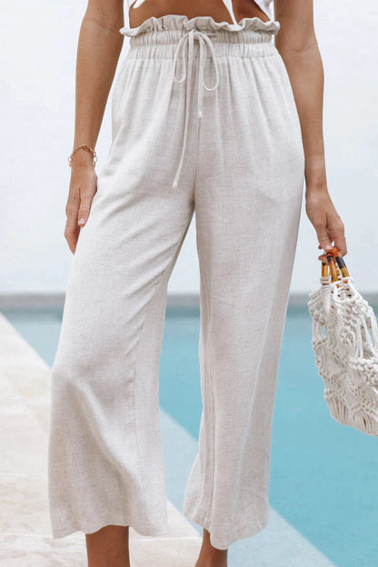 Comfortable straight-cut pants for ladies