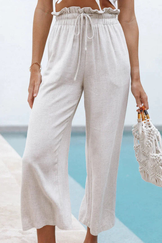 Comfortable straight-cut pants for ladies