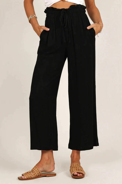 Comfortable straight-cut pants for ladies