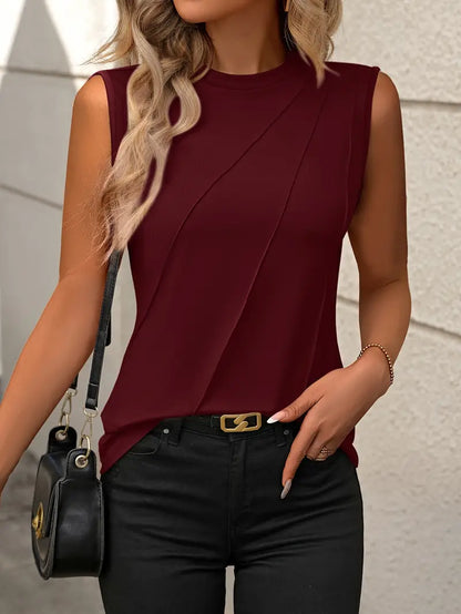 Saima - Women's sleeveless crop top - Chic and bold