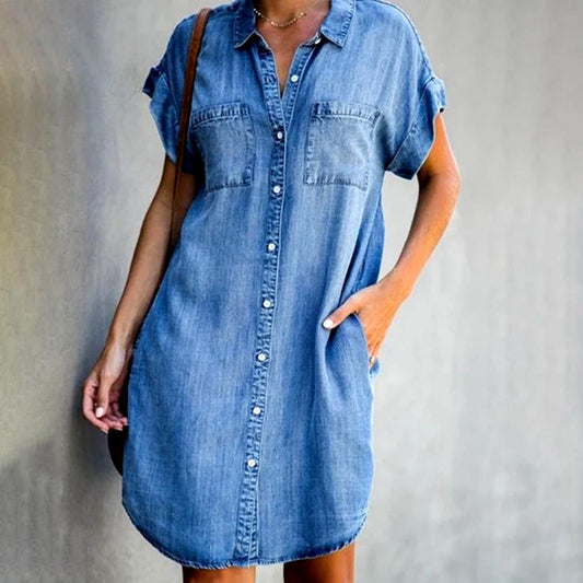 "Eva" designer jeans dress