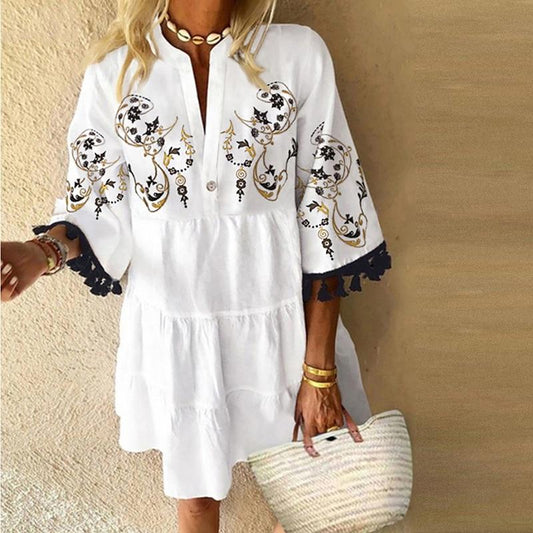 "Liane" designer boho dress