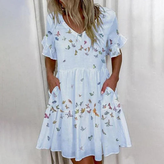 "Adile" Elegant designer summer dress