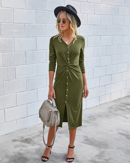 "Nita" Elegant midi dress