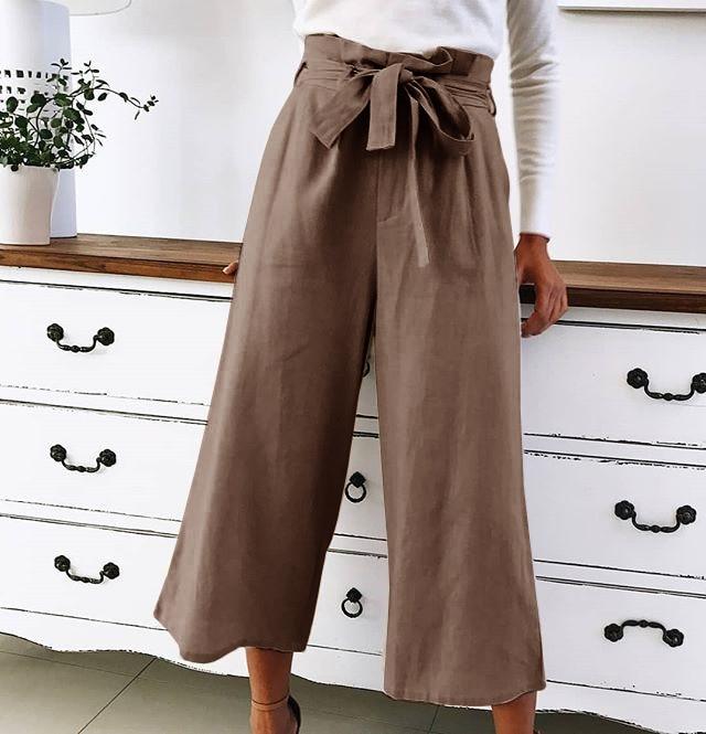 Haley - Wide-leg high-waisted pants
