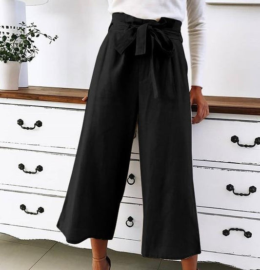 Haley - Wide-leg high-waisted pants
