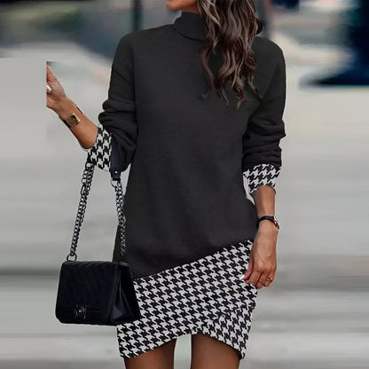 LP | Casual mini dress with high neck