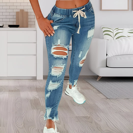 Isolde | Vintage - Worn high-waisted jeans