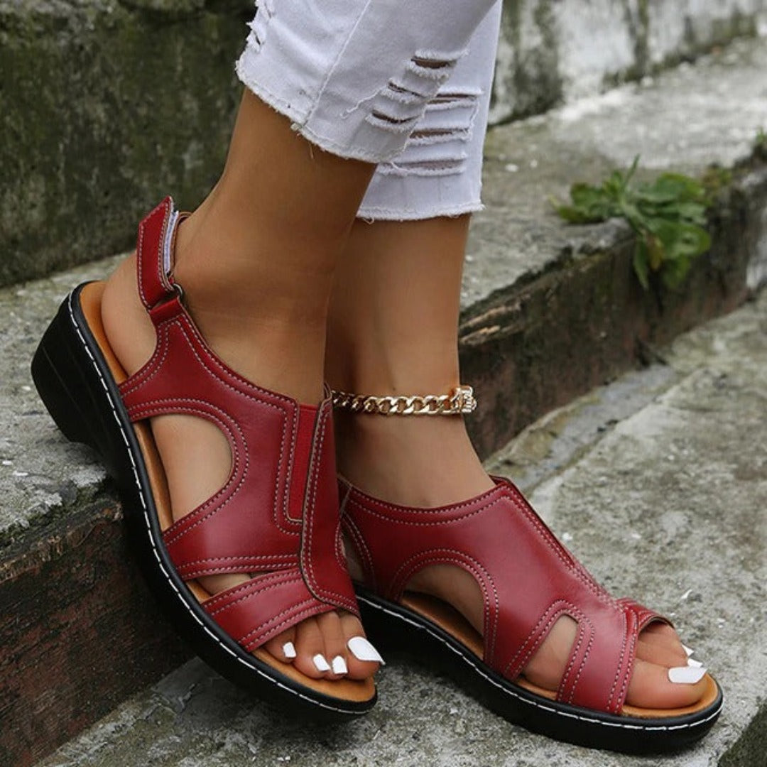 manuala® | Orthopedic sandals with wedge heel