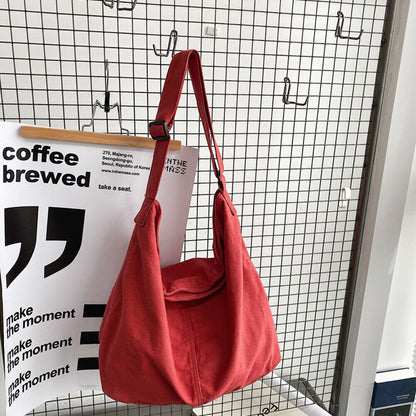 Lieke | Women's canvas shoulder bag, practical and elegant