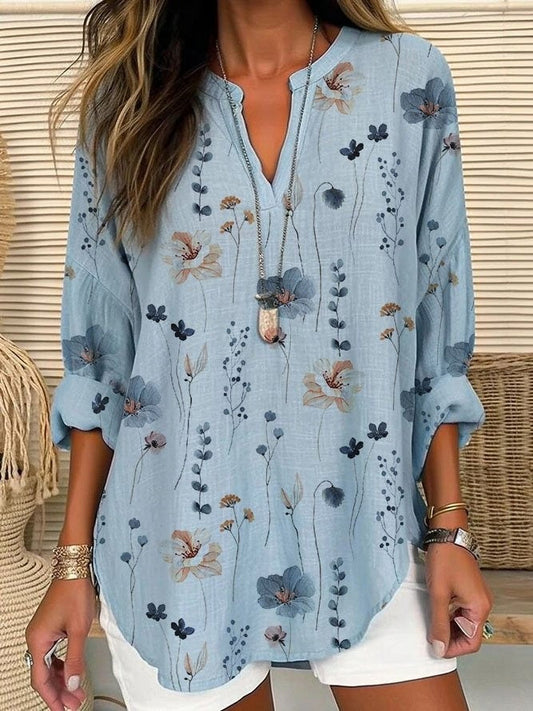 LP | Elegant women's blouse with floral pattern