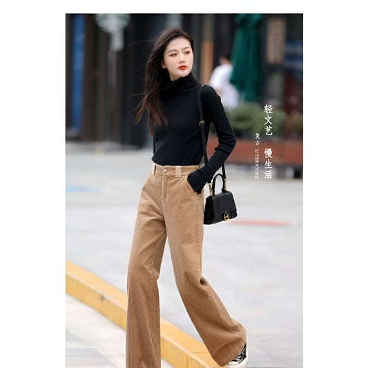 Albinka | Comfortable and elegant corduroy wide-leg pants