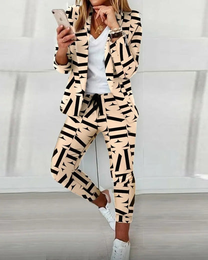 Diana - Long-sleeved blazer and pants