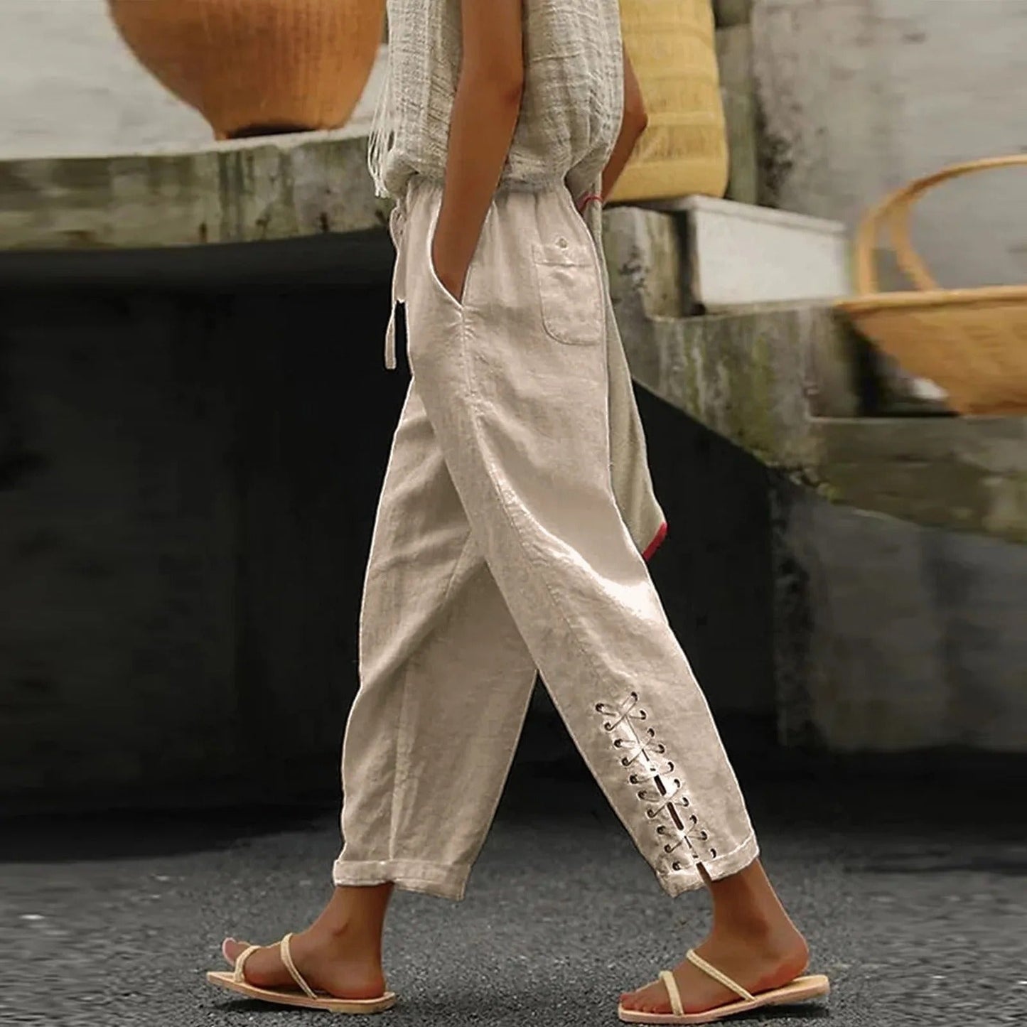 Clara - Casual wide-leg pants