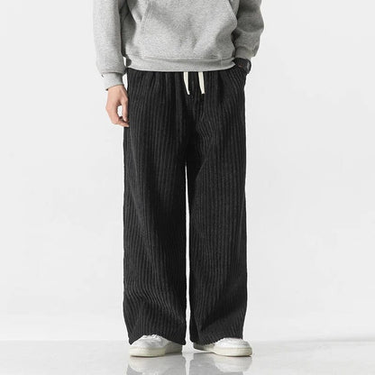 LP | Fashionable oversized corduroy pants
