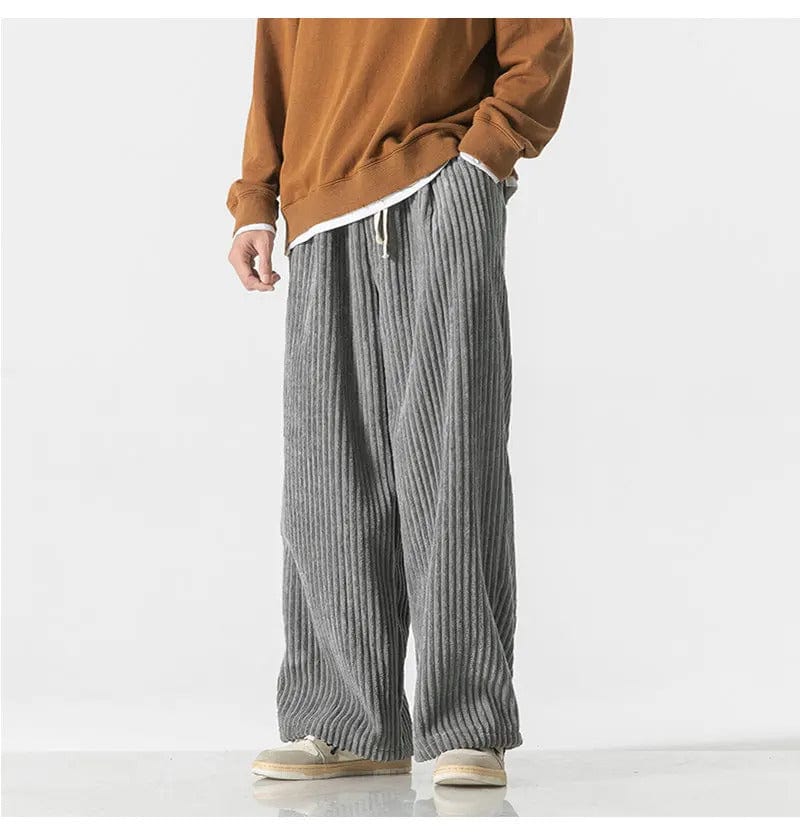 LP | Fashionable oversized corduroy pants