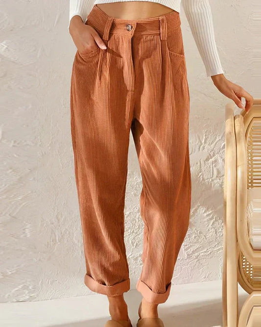 Classic high-waisted pants for women